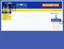 Tablet Screenshot of escrime24.com